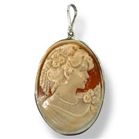 Anhänger Mandile 1922 Dame Cammei  in Silber Conchiglia 2MCICM144